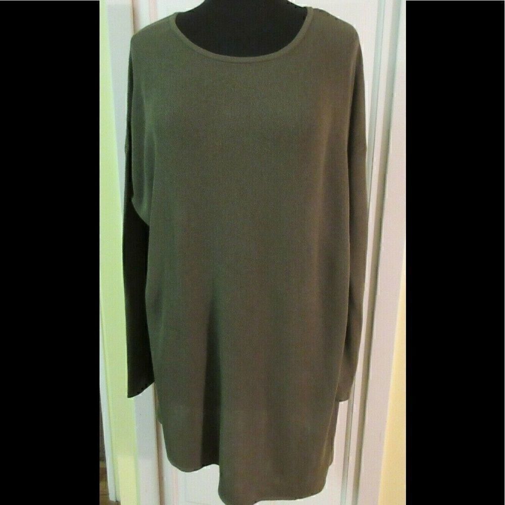CJ Banks lightweight sweater slant hem Sz 2X NWT